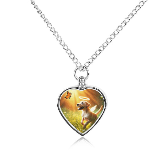 Custom Memorial Ashes Necklace Pet Memorial Gift