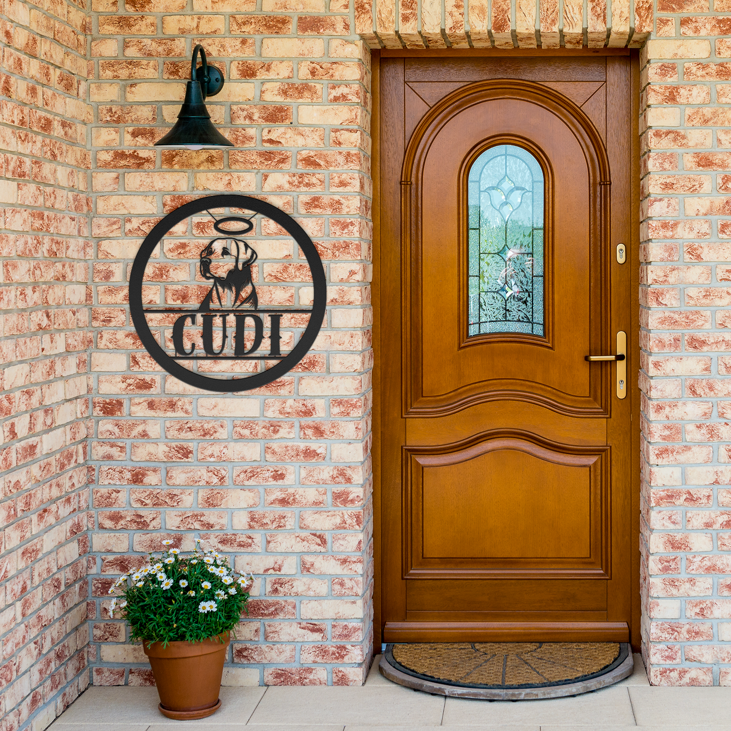 Custom_Memorial_Pet_Metal_Art_Black_Brick_Entrance_Mockup.png
